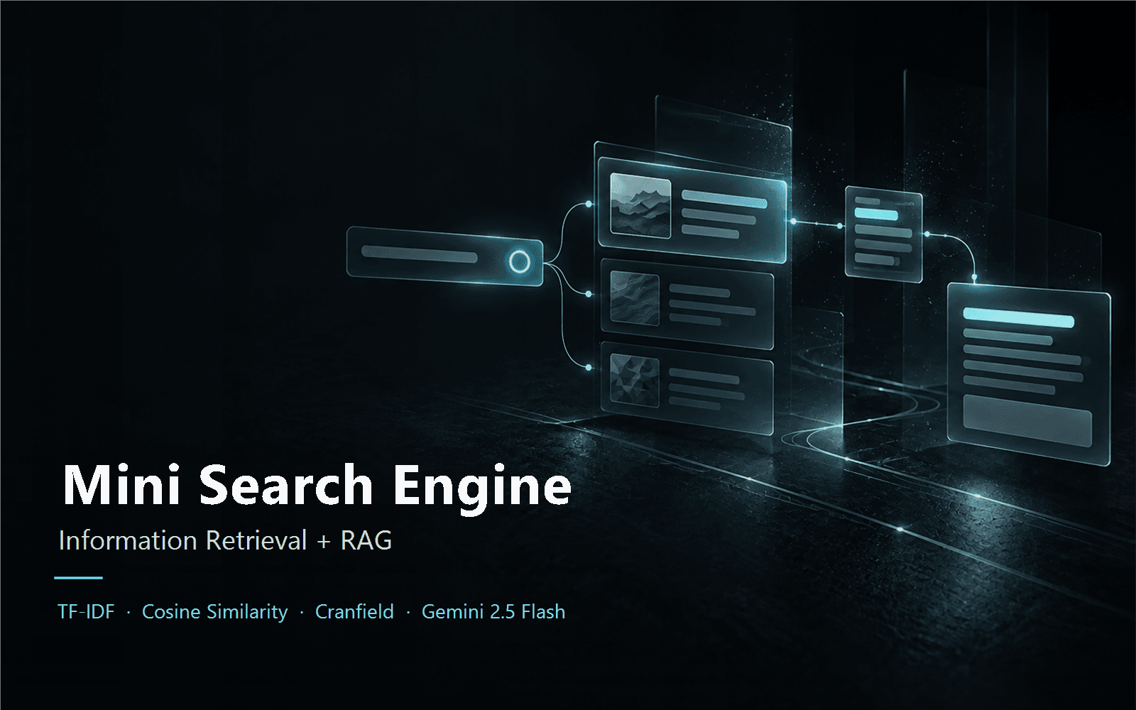 Mini Search Engine with RAG Extension presentation cover